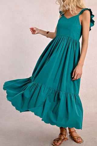 Robe longue - Vert émeraude - Molly Bracken