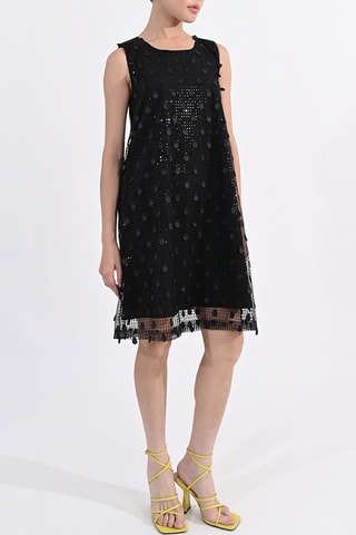 Robe trapèze - Noir- Lili Sidonio