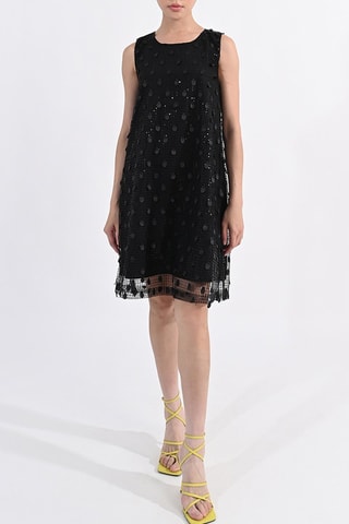 Robe trapèze - Noir- Lili Sidonio