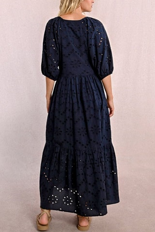 Vestido comprido - Azul-marinho