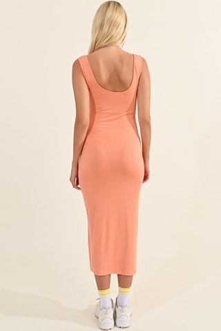 Robe midi - Orange- Lili Sidonio