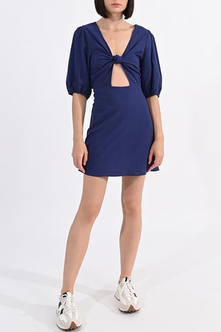 Robe droite - Bleu marine- Lili Sidonio