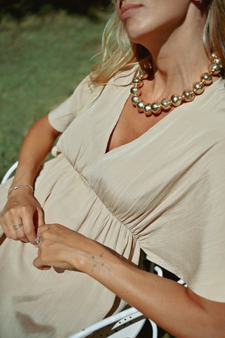 Robe midi - Beige - Molly Bracken