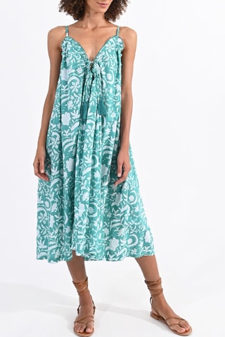 Robe midi - Turquoise - Molly Bracken