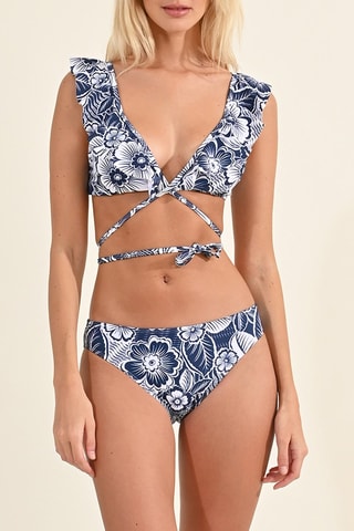 Haut de maillot - Bleu marine et blanc- Lili Sidonio