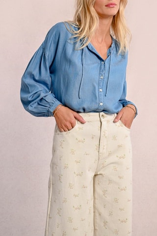 Chemisier en jean - Bleu - Molly Bracken