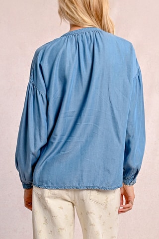 Chemisier en jean - Bleu - Molly Bracken