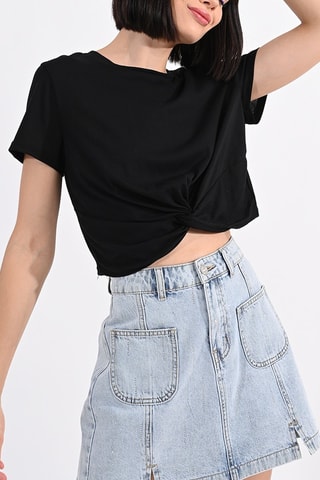 FILLE YOUNG LADIES KNITTED TEE BLACK - Molly Bracken