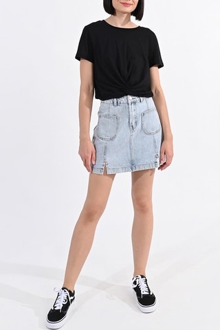 FILLE YOUNG LADIES KNITTED TEE BLACK - Molly Bracken