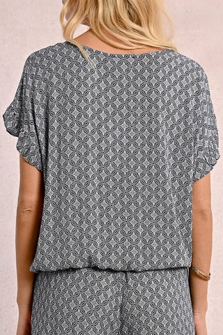 Blouse - Bleu marine et blanc