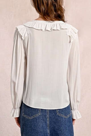 Blouse volantée - Blanc