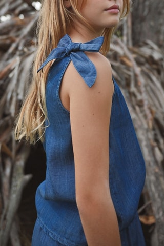 Blouse en jean - Bleu marine - Molly Bracken