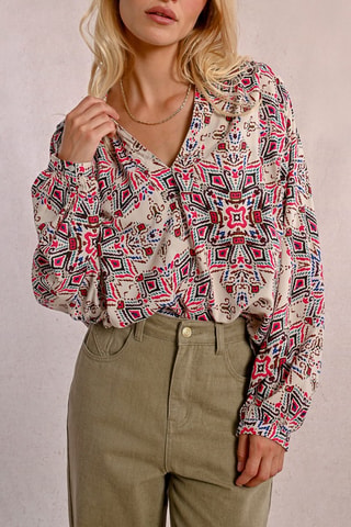 Blouse - Beige - Molly Bracken