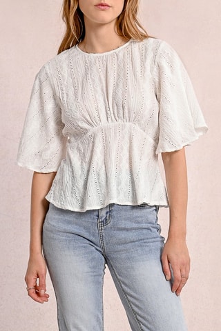 Blouse - Blanc - Molly Bracken