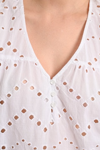 Blouse en broderie anglaise - Blanc - Molly Bracken