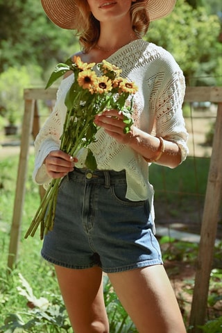 Short en jean - Bleu foncé - Molly Bracken