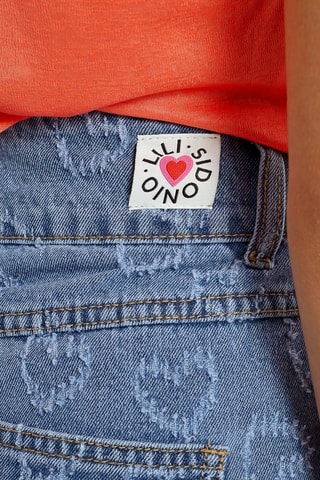 Short en jean taille haute - Ciel - Molly Bracken