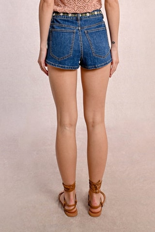 FEMME LADIES WOVEN SHORTS DENIM BLUE - Molly Bracken
