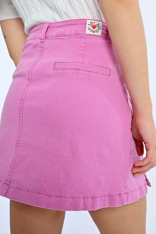 Minijupe taille haute - Fuchsia - Molly Bracken