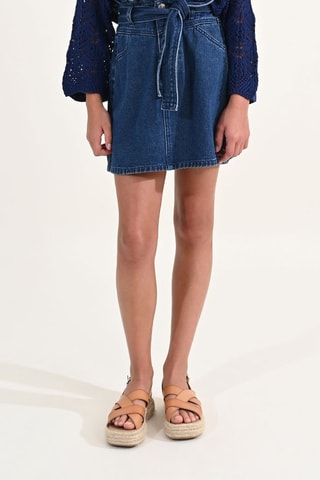 Jupe en jean - Bleu - Molly Girl - Molly Bracken
