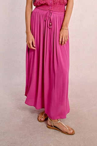 Jupe longue taille haute - Violet