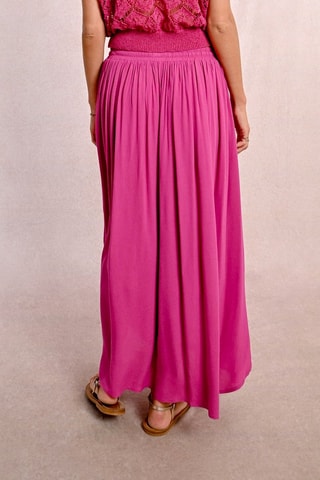 Jupe longue taille haute - Violet
