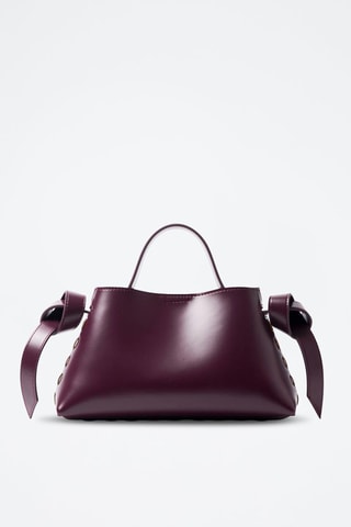 Bolso de piel - Violeta - Selected