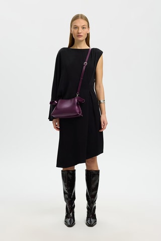 Bolso de piel - Violeta - Selected