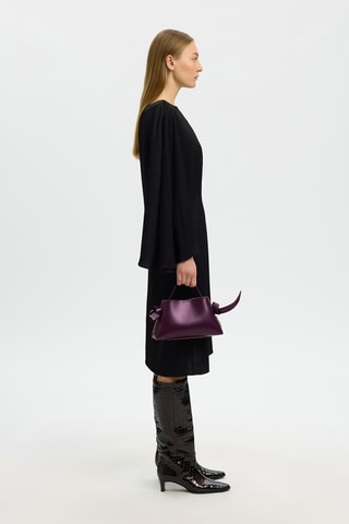 Bolso de piel - Violeta - Selected