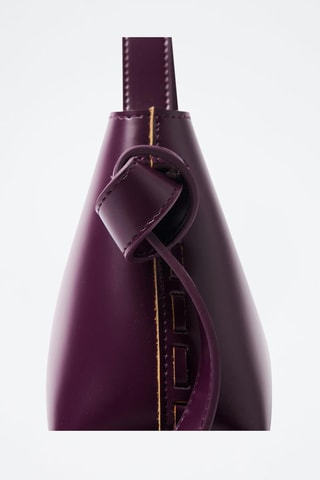 Bolso de piel - Violeta - Selected