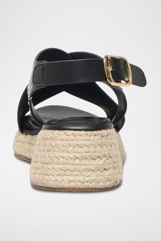 Sandalias con plataforma - Negro