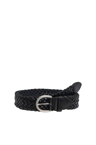 Cinturón de piel - Negro