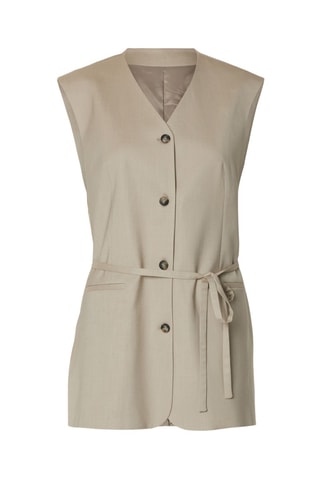 Chaleco - Beige - Selected
