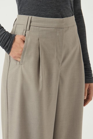 Pantalón de tiro alto - Beige - Yas