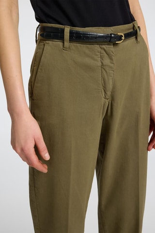 Pantalón de algodón orgánico - Caqui - Selected