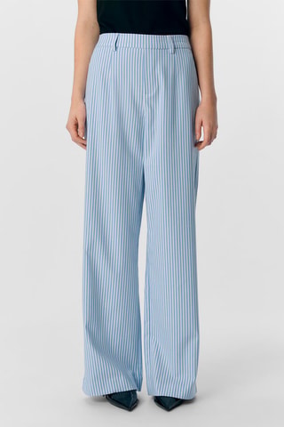 Pantalón wide leg - Azul claro - Selected