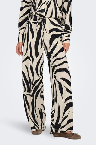 Pantalón loose de tiro alto - Negro
