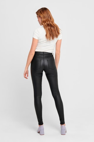 Treggings de tiro alto - Negro