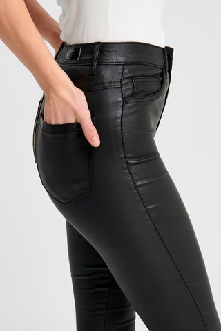 Treggings de tiro alto - Negro