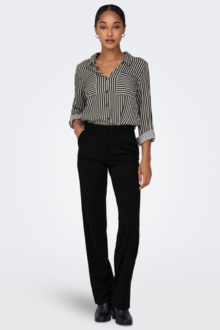 Pantalón recto - Negro