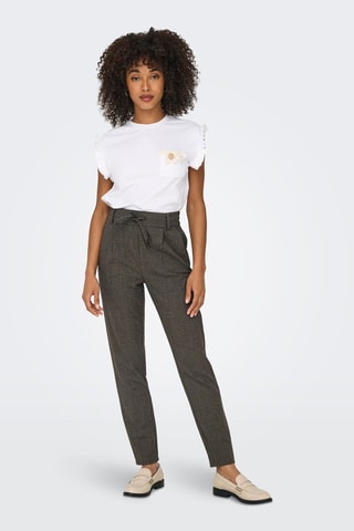 Pantalón regular fit - Marrón oscuro