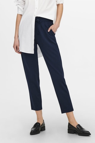Pantalón wide leg 7/8 de tiro alto - Negro