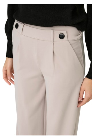 Pantalón wide leg - Gris claro