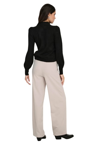 Pantalón wide leg - Gris claro
