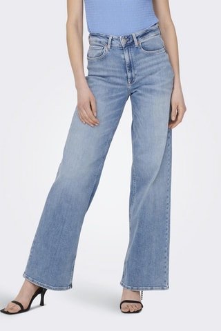 Vaquero wide leg de algodón orgánico - Azul