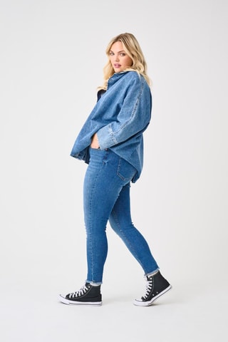 Vaquero skinny fit de algodón orgánico - Azul oscuro