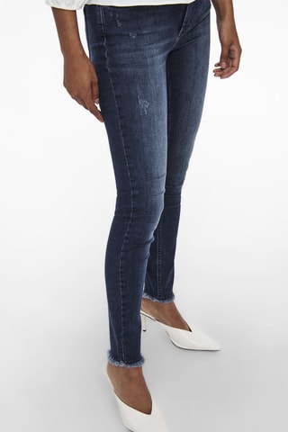 Vaquero skinny fit de algodón orgánico - Azul oscuro