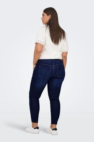 Vaquero skinny fit de tiro alto - Azul marino