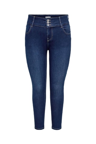 Vaquero skinny fit de tiro alto - Azul marino