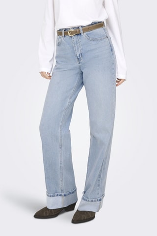 Vaquero wide leg de tiro alto - Azul cobalto